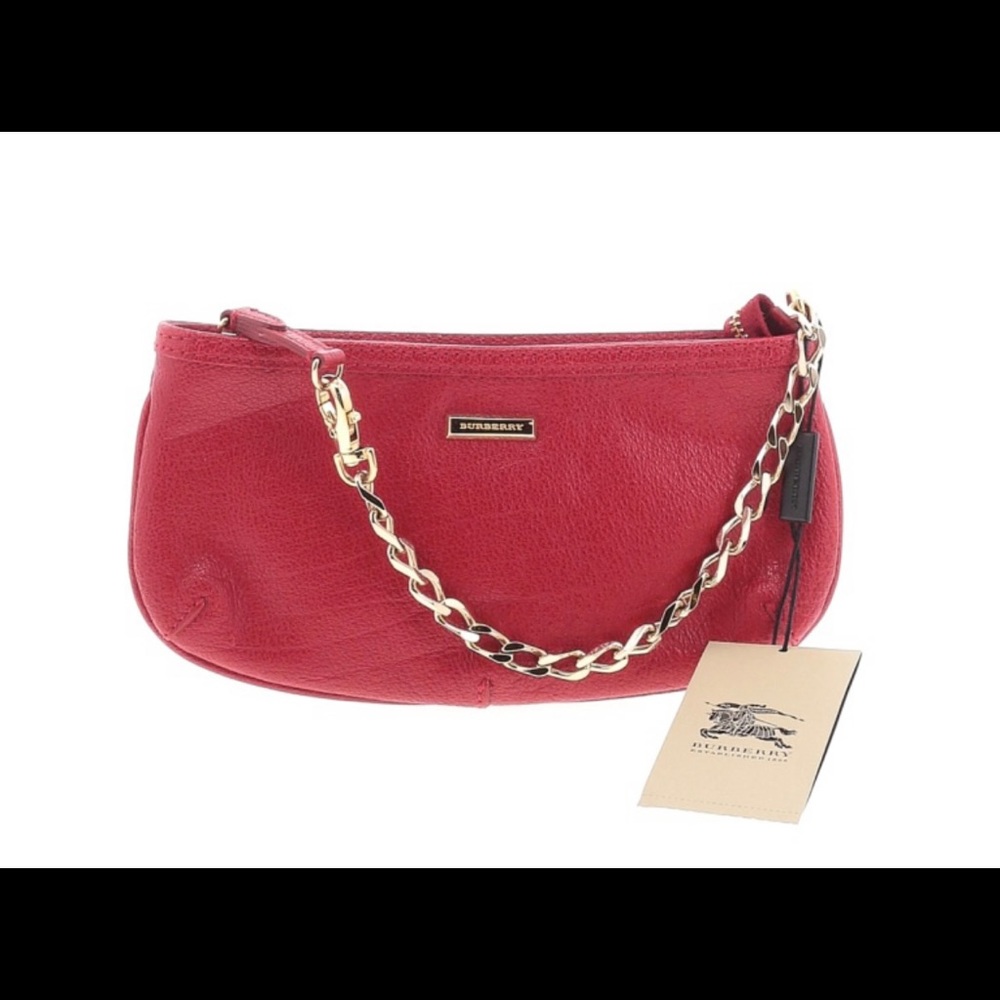 Burberry Res Leather Wristlet brand new